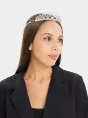 Серебряный диадема со стразами, 4 цвета