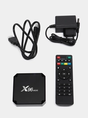 Приставка для цифрового телевидения, ТВ-тюнер, X96 mini Android TV BOX 2 ГБ