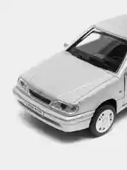 Серый металлик машина LADA-2114 12 см, Технопарк, металлическая, открываются передние двери и багажник