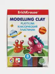 Пластилин, 8 цветов, Erichkrause Monsters