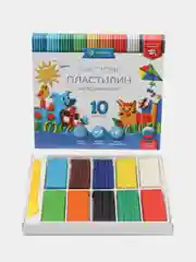 Пластилин 10 цветов, классический