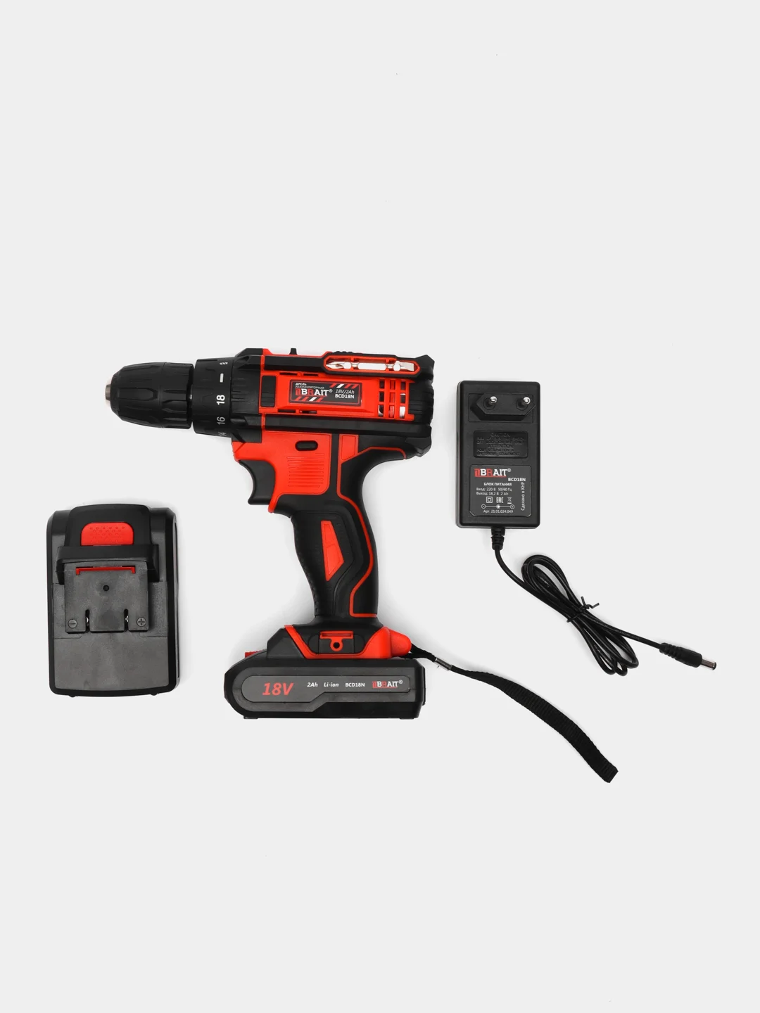 Дрель аккумуляторная BRAIT BCD18N