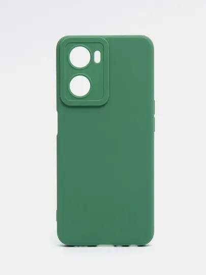 Зеленый чехол для Oppo A57 (4G), Oppo A57S (Оппо А57/Оппо А 57S), силиконовый, матовый