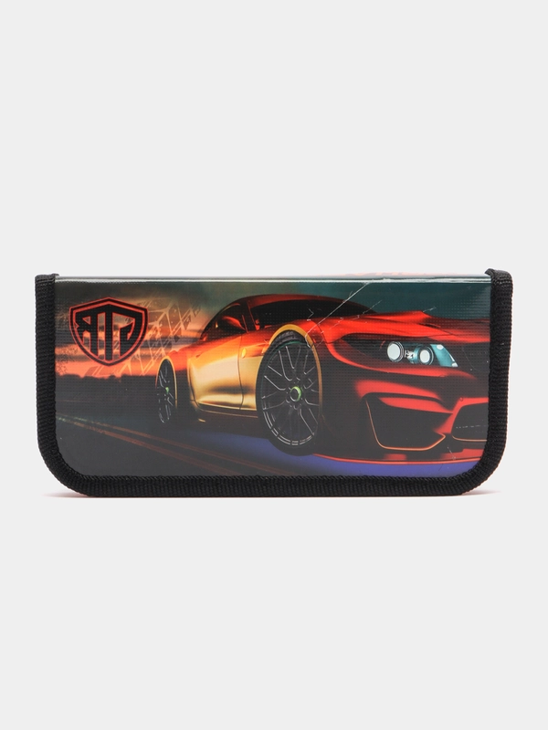 Пенал школьный "GTR" для мальчиков, на молнии, 19 х 9 см
