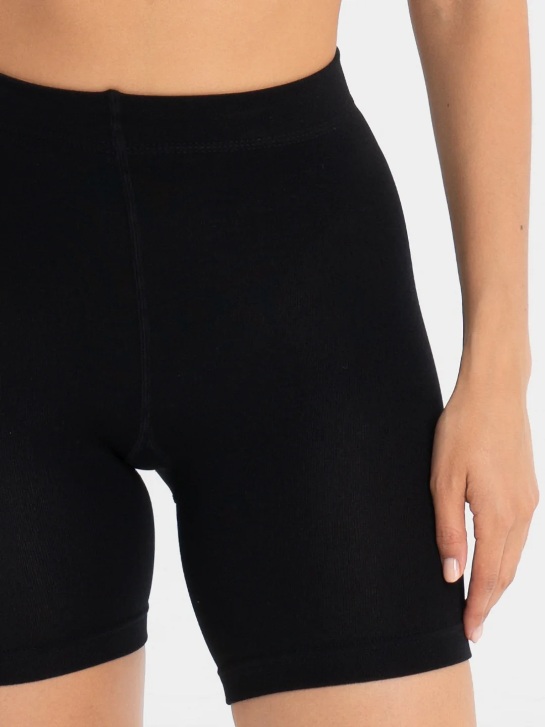 Черный теплые шортики из микрофибры с мягким флисовым ворсом, Minimi Piuma 260 Shorts