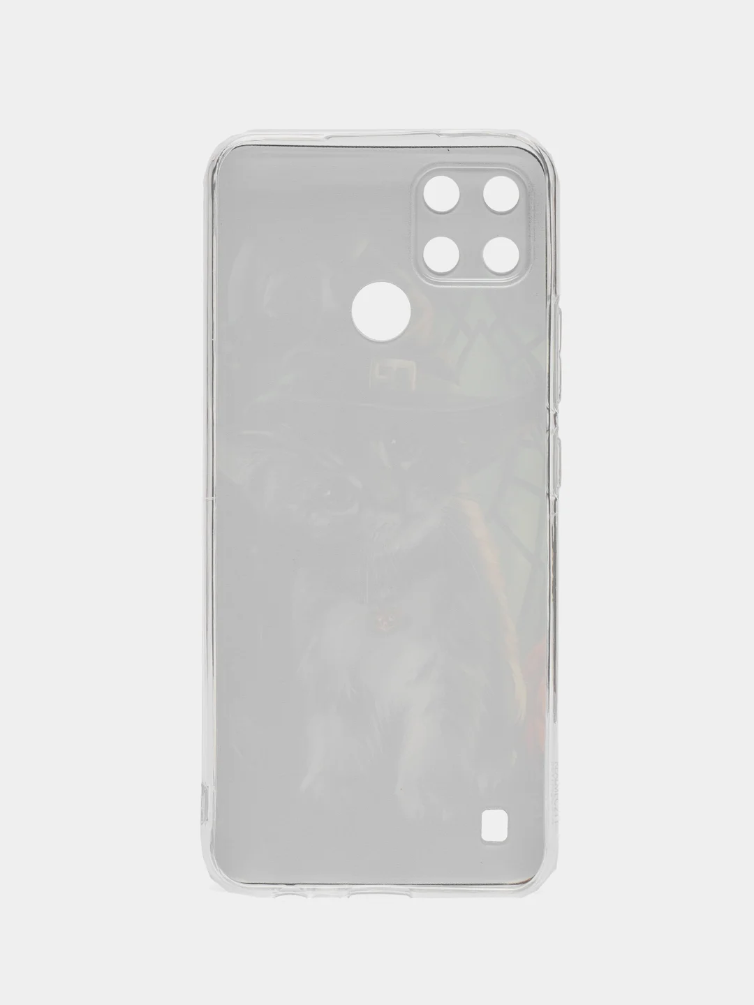 Медный силиконовый чехол на Oppo Realme C21Y/C25Y / Оппо Реалми C21Y/C25Y прозрачный, с рисунком