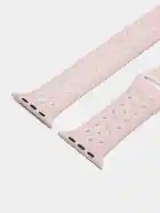 Розовый ремешок для Apple Watch 42/44 двухцветный, спортивный