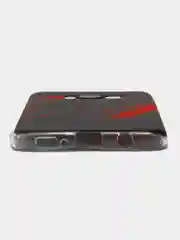 Красный силиконовый чехол на Samsung Galaxy S8 / Самсунг S8 прозрачный, с рисунком, защита камеры