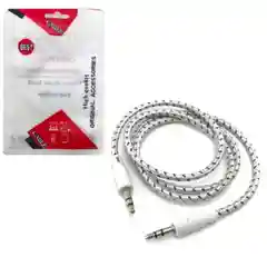 Фиолетовый кабель тканевый 3.5, Jack-3.5, Jack Aux