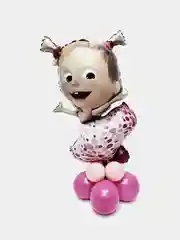 Воздушный шар Маша с косичками Маша и медведь, набор для самостоятельной сборки