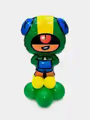 Воздушный шар "Леон" BRAWL STARS/Бравл Старс на полянке, набор для самостоятельной сборки
