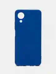 Синий чехол силиконовый для Oppo A 17 K / Оппо A 17 K, матовый, с защитой камеры