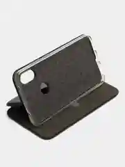 Черный чехол-книжка с карточкой для Xiaomi Redmi Note 6