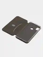 Черный чехол-книжка с карточкой для Xiaomi Redmi Note 6