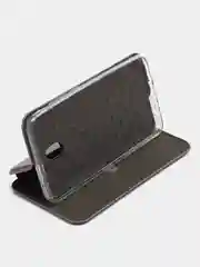 Серебряный чехол-книжка с карточкой для Xiaomi Redmi 8A