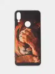 Светло-бежевый силиконовый чехол на Xiaomi Redmi Note 7 / Сяоми Редми Нот 7 прозрачный, с рисунком