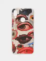 Кремовый силиконовый чехол на Xiaomi Redmi Note 7 / Сяоми Редми Нот 7 прозрачный, с рисунком