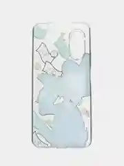 Лесной зеленый силиконовый чехол на Realme C33 / Реалми С33 прозрачный, с рисунком, защита камеры