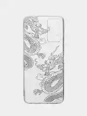 Прозрачный силиконовый чехол на Infinix HOT 11S NFC / Инфиникс Хот 11S NFC прозрачный, с рисунком