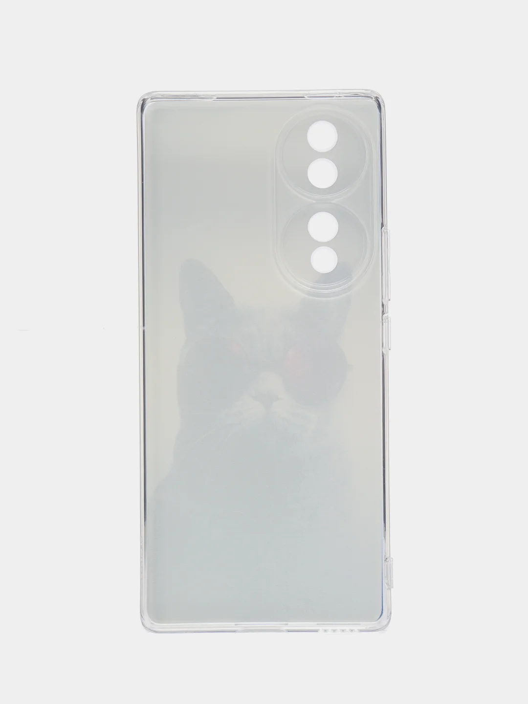 Синий меланж силиконовый чехол на Honor 70 / Хонор 70 прозрачный, с рисунком, защита камеры