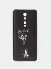 Серый меланж чехол на Xiaomi Redmi K20/K20 Pro/Mi 9T/Mi 9T Pro / Сяоми Редми К20 прозрачный, с рисунком