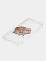 Бежевый чехол на Tecno Spark 9 Pro / Текно Спарк 9 Про прозрачный, с рисунком, защита камеры