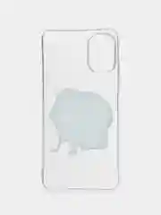 Бежевый чехол на Tecno Spark 9 Pro / Текно Спарк 9 Про прозрачный, с рисунком, защита камеры