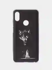 Серый меланж чехол на Xiaomi Redmi Note 5/Note 5 Pro / Сяоми Редми Нот 5/5 Про прозрачный, с рисунком