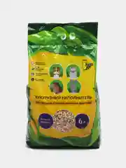 Наполнитель кукурузный "Золотой кот" для кошек и грызунов, 6 литров