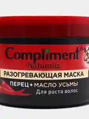 Compliment Naturalis разогревающая маска для роста волос "Перец + Масло усьмы"