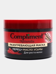 Compliment Naturalis разогревающая маска для роста волос "Перец + Масло усьмы"