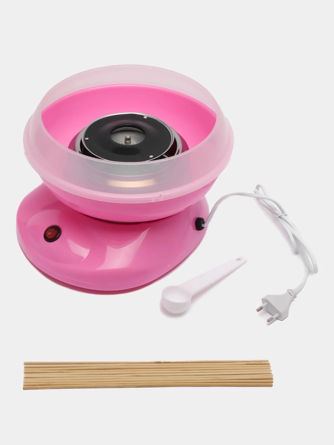 Розовый cotton candy maker аппарат для приготовления сахарной ваты дома