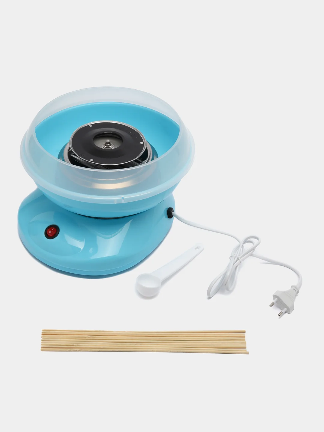 Голубой cotton candy maker аппарат для приготовления сахарной ваты дома