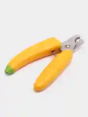 Желтый когтерезка-ножницы кусачки для стрижки когтей домашних животных с фонариком и пилкой