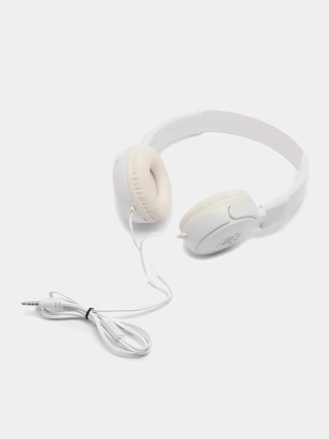 Белый проводные наушники MZ-72 с микрофоном для смартфона, ноутбука и компьютера