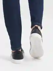 Черный кеды женские на шнурке