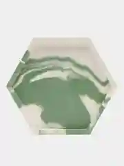 Поднос / подставка из гипса, шестиугольник, несколько цветов