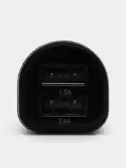 Угольный автомобильное зарядное устройство, 12в, 2 порта USB/зарядка в машину в прикуриватель