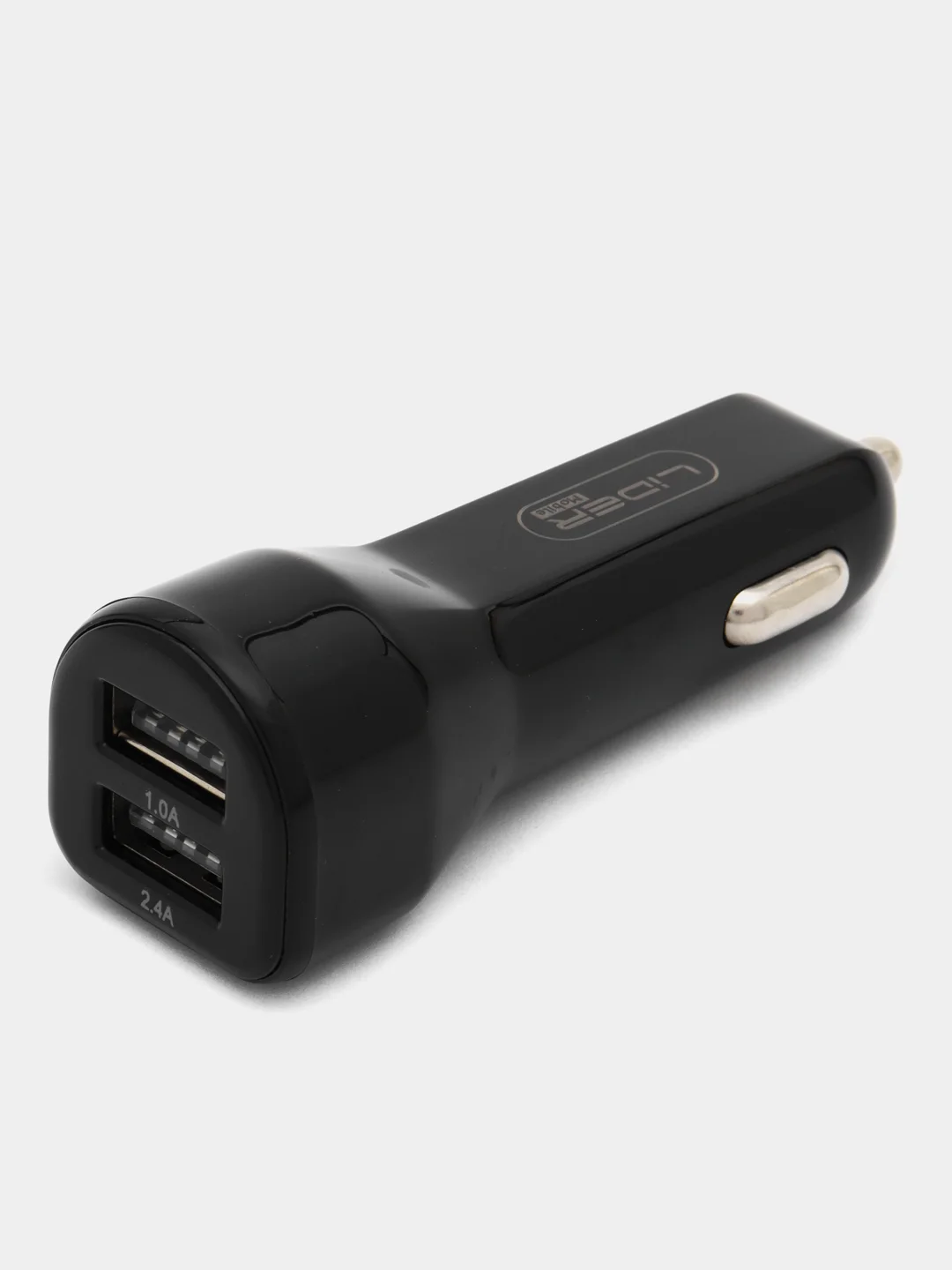 Угольный автомобильное зарядное устройство, 12в, 2 порта USB/зарядка в машину в прикуриватель