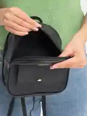 Серый рюкзак женский, из эко кожи, мини, рюкзак для девочки