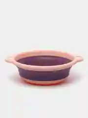 Розовый таз складной силиконовый хозяйственный для стирки, 2-4-7 л