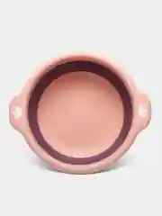 Розовый таз складной силиконовый хозяйственный для стирки, 2-4-7 л