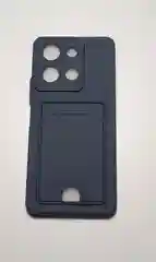 Синий чехол VIVO Y36 с карманом для карты и защитой камеры