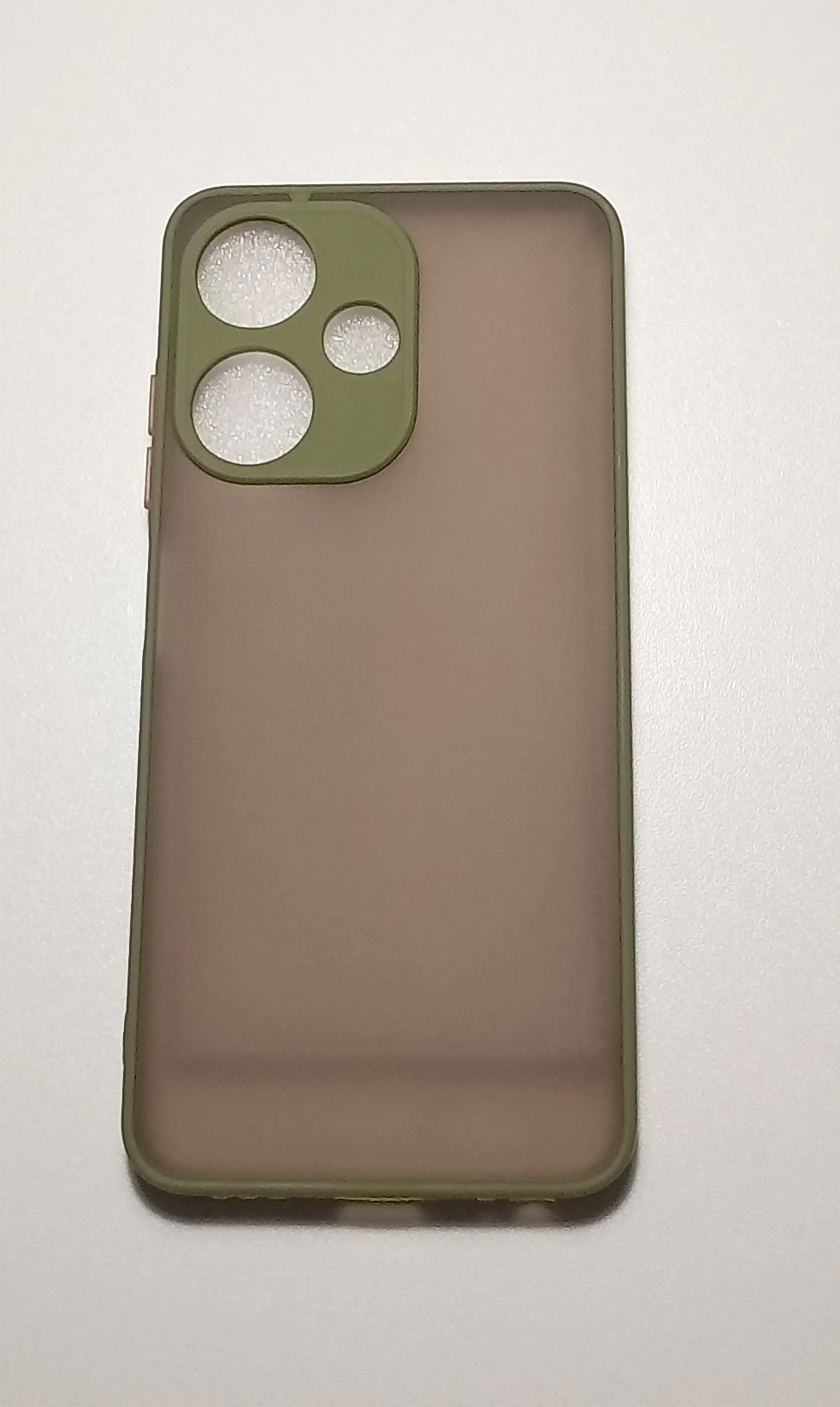 Белый чехол INFINIX HOT 30i с матовой спинкой и защитой камеры