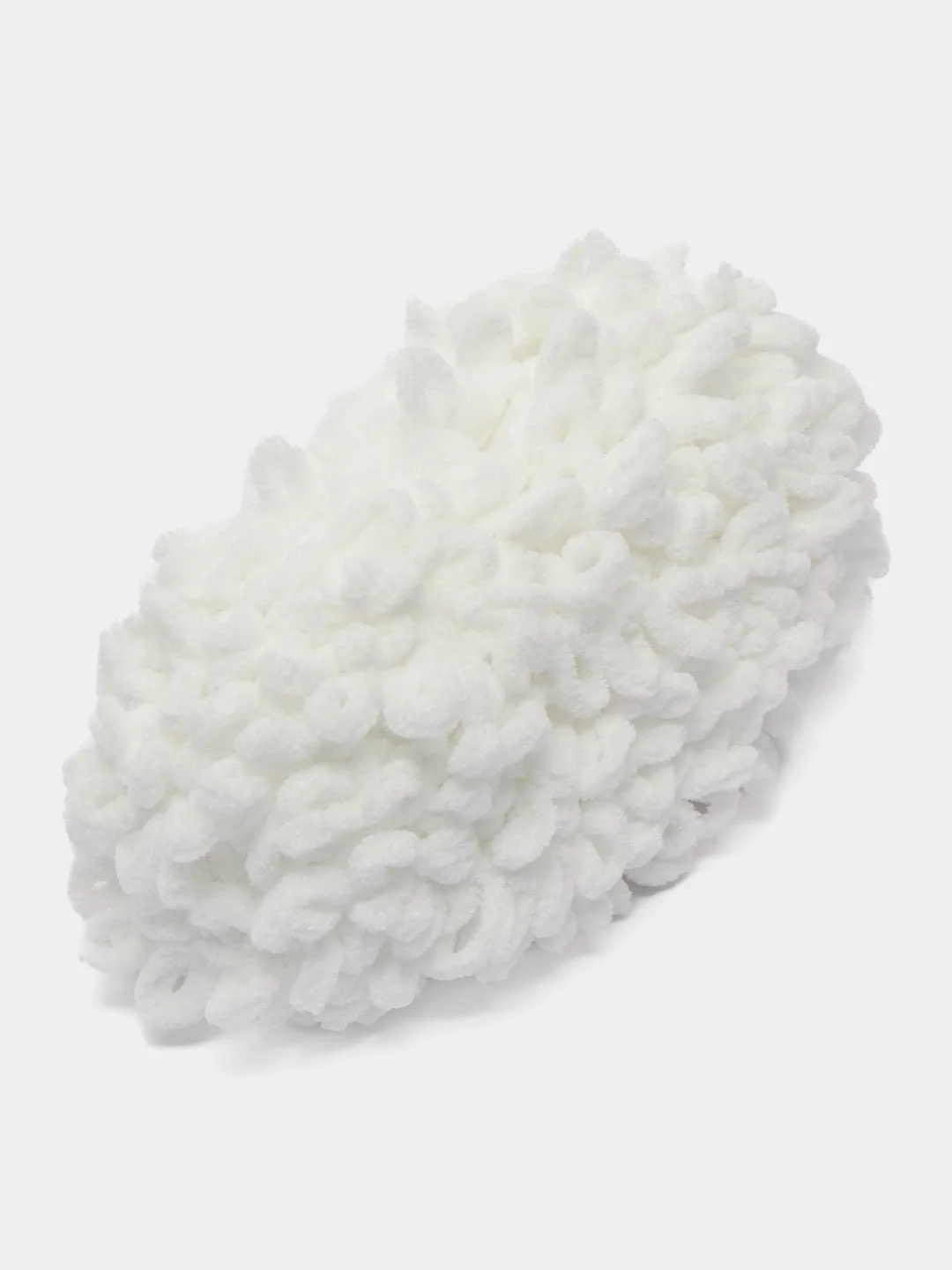 Белый пряжа Puffy Fine Alize 14 м, 100 гр