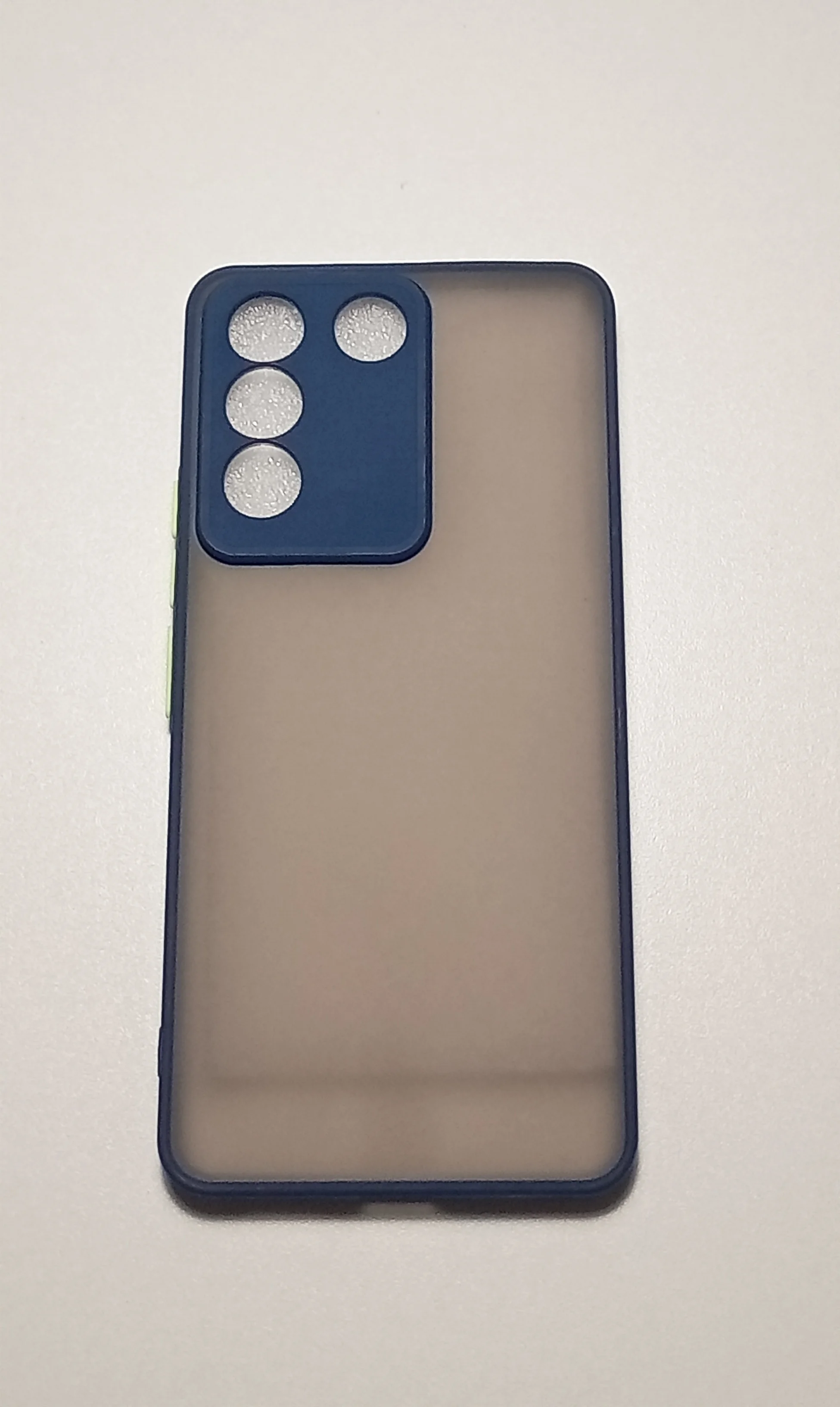 Синий чехол VIVO T2 / VIVO V27E защита камеры и матовая спинка