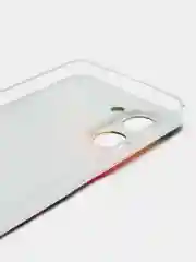 Пурпурный силиконовый чехол на Realme C33 / Реалми С33 прозрачный, с рисунком, защита камеры