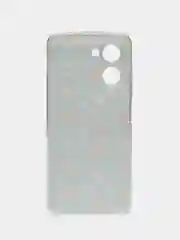 Светло-оранжевый силиконовый чехол на Realme C33 / Реалми С33 прозрачный, с рисунком, защита камеры