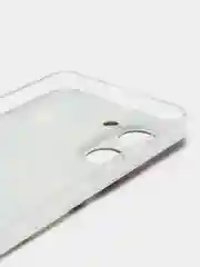 Серый металлик силиконовый чехол на Realme C33 / Реалми С33 прозрачный, с рисунком, защита камеры