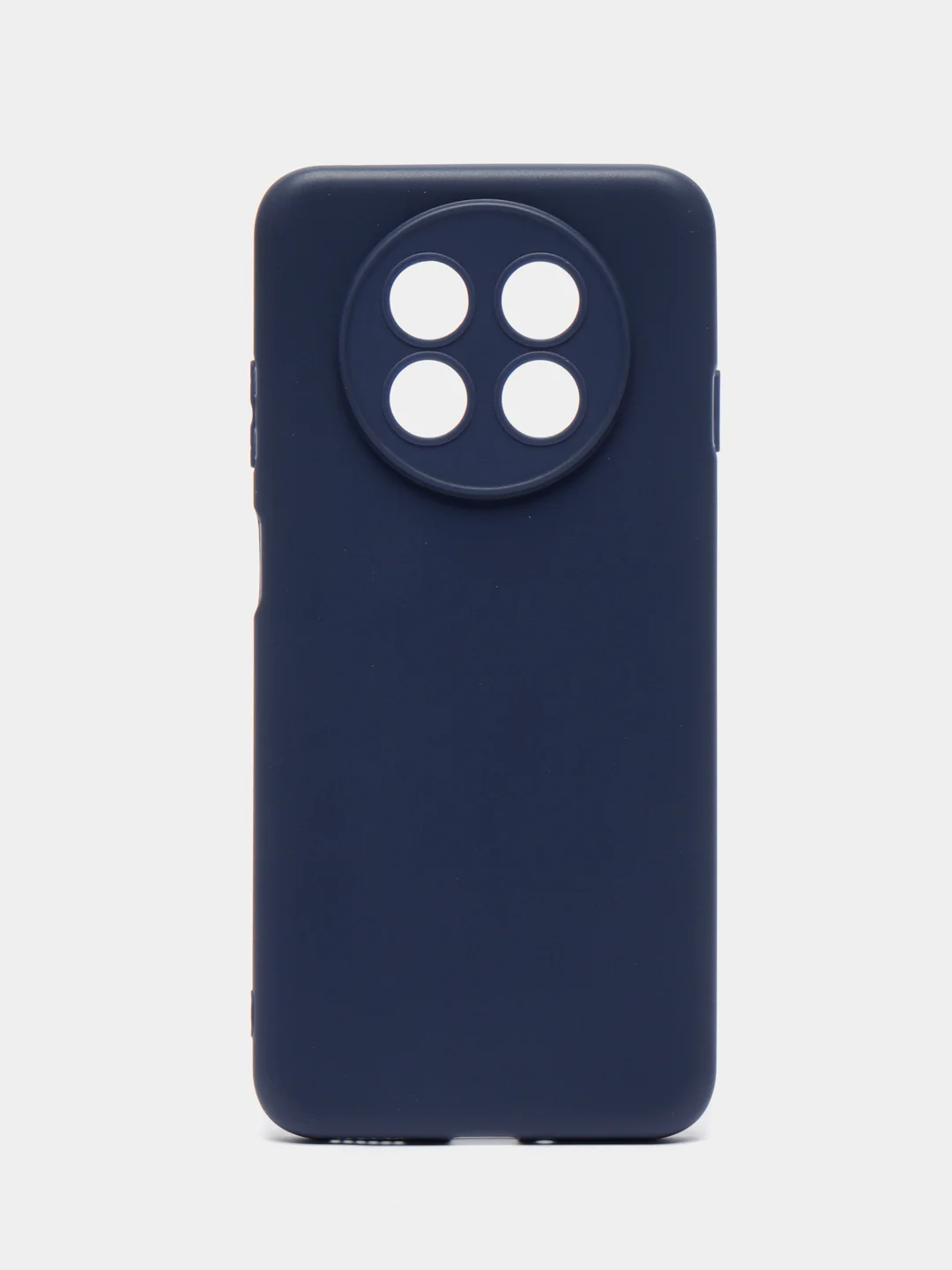 Синий чехол BROSCORP для Huawei Nova Y91 матовый силиконовый тонкий, бортик вокруг камер